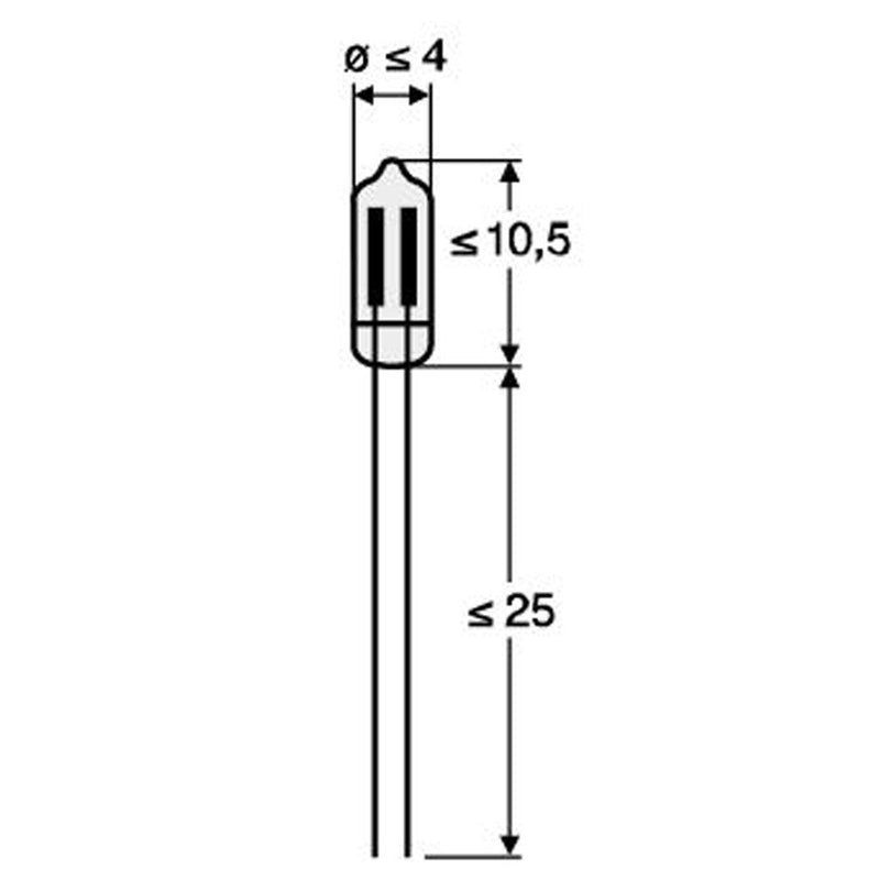 Scharnberger+Hasenbein - Anzeige- und Signallampe Miniaturglimmlampe 31001 KG 140-10