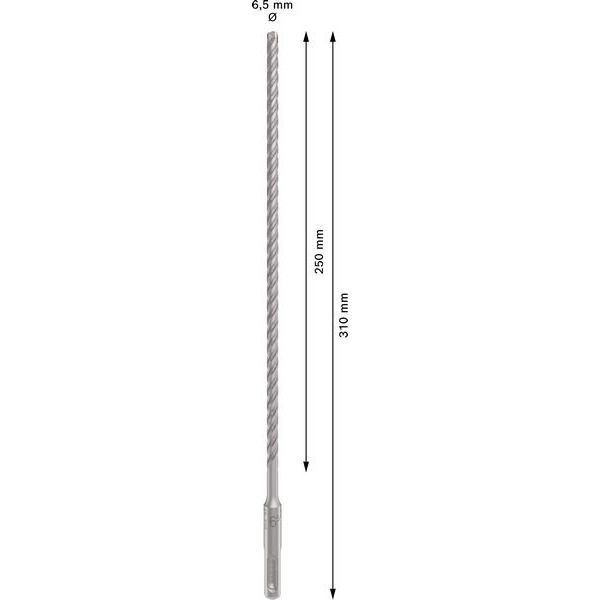 Bosch - Bohrer PRO SDS plus-5X 2608836614 Hammerbohrer 6,5 x
