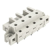 WAGO - Leiterplattensteckverbinder THT-Federleiste abgewink. 722-834/031-000 7,5mm,lichtgrau − 50 Stück