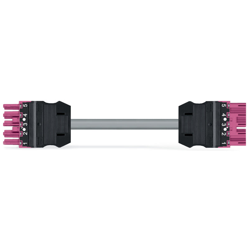 WAGO - Konfektionierte Leitung für steckbare Gebäudeinstallation konfekt.Verbindungsleitung 771-9995/005-707 Eca,Buchse Stecker