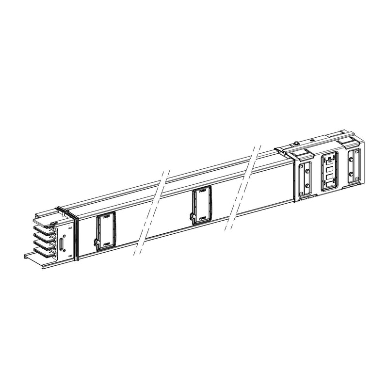 Schneider Electric - Schienenverteilereinheit Verteilerstreckenstück KSA630ED4154 gerade, 1,5m, 630A