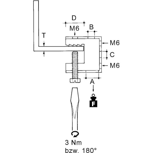 Niedax - Schraubklemme FH-65 − 100 Stück