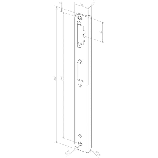 Assa Abloy effeff - Elektrischer Türöffner Mediator Türöffner 65-----32A35E94 m.Winkelschließblech