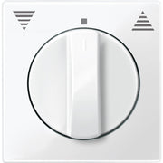 Merten - Abdeckung/Bedienelement für Installationsschalterprogramme Zentralplatte pws/gl 567119 f. Roll.-Einsatz