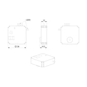 BEG Brück Electronic - Bussystem-Binäreingang Tasterschnittstelle PBM-DALI-LINK-4W ws DALI-LINK