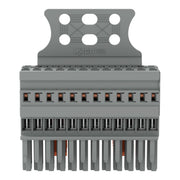 WAGO - Ein- und mehrpolige Klemmenleiste 1-Leiter-Federleiste 769-112/145-000 CAGECLAMP,4mm²,gr − 10 Stück
