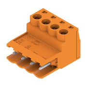 Weidmüller - Kabelsteckverbinder für Leiterplattensteckverbinder LP-Verbinder Raster 5.08 SLS 5.08/4 SN OR − 90 Stück