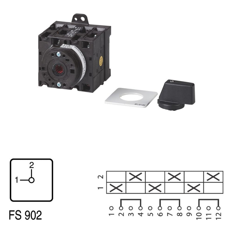 Eaton - Steuerschalter Umschalter T3 32A T3-3-15443/XZ Zwischenbau