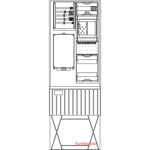 Elsta Mosdorfer - Zähler-Komplettschrank Zähleranschlusssäule ZS321B.S3.24V A320 S3 1Z BKEI 24TE