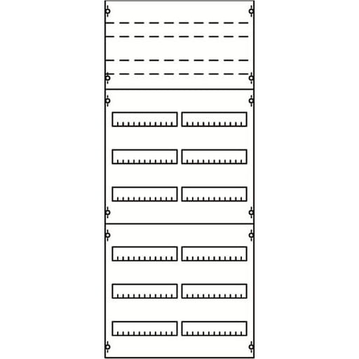 Striebel&amp;John - Verteilerfeld für Installationsverteiler Verteilerfeld 2V43KA BH4 2-Feld − 1 Stück by Striebel&amp;John
