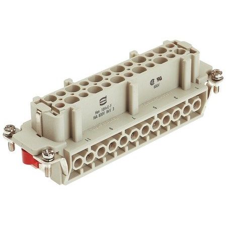 Harting - Kontakteinsatz für Rechtecksteckverbinder Buchseneinsatz 09340102701 HAN 10 HVE-BU-S