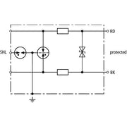 DEHN - Überspannungsableiter für Informations-/MSR-Technik Überspannungsableiter DPI MD 24 M 2S DEHNpipe