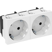 OBO Bettermann - Steckdose 33 Grad, 2-fach STD-D3S RW2 Schutzkontakt