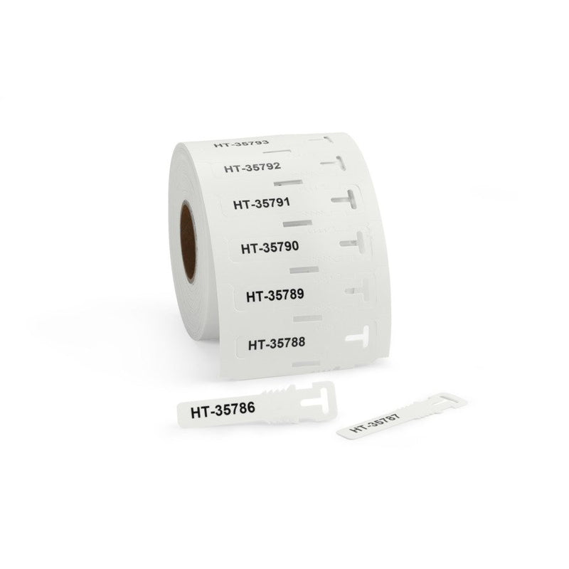 HellermannTyton - Kabelmarkierungssystem Kennzeichnungsschilder TAGPU12X74LOOP-BU ws 12x74mm PUR weiß − 500 Stück