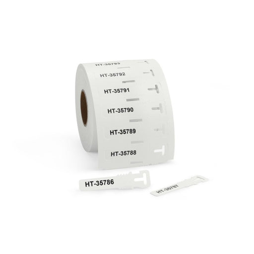 HellermannTyton - Kabelmarkierungssystem Kennzeichnungsschilder TAGPU12X74LOOP-BU ws 12x74mm PUR weiß − 500 Stück