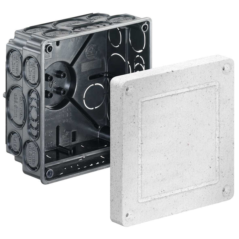 Kaiser - Dose, Gehäuse für Montage in der Wand/Decke UP-Einbaugehäuse 1095-22 107x107x72mm