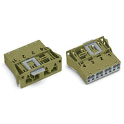 WAGO - Geräteanschluss für steckbare Gebäudeinstallation Snap-In-Stecker 770-774 4-polig,Kod. B,hgn − 100 Stück