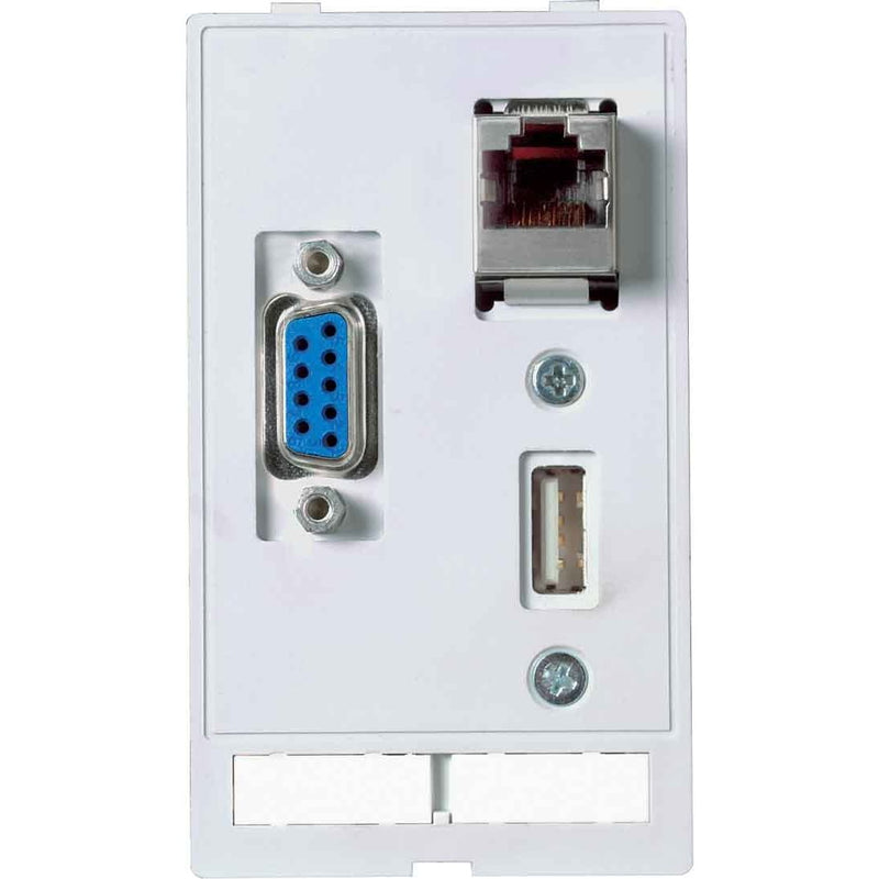 Murrelektronik - Einsatz/Abdeckung für Kommunikationstechnik Frontplattenschnittstelle 4000-68000-1430000 9Bu/St+RJ45+USB
