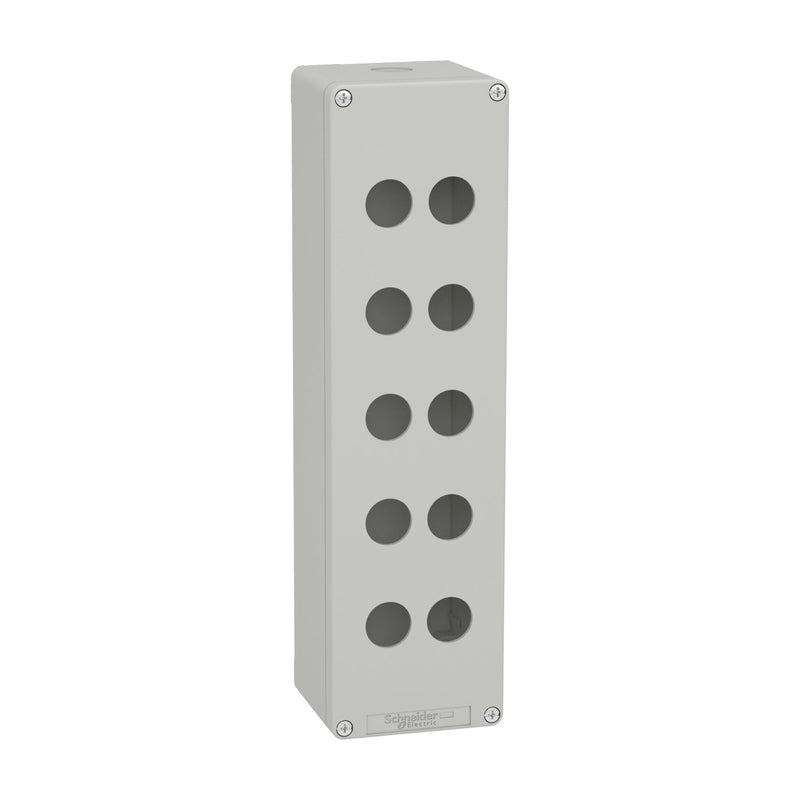 Schneider Electric - Gehäuse für Befehls- und Meldegeräte Leergehäuse XAP, Metall XAPD5510 grau, für 12x22mm