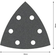 Bosch - Schleifpapier/Schleifvlies PRO F355 Schleifblatt, 93 2608605194 mm, G120, 5-tlg