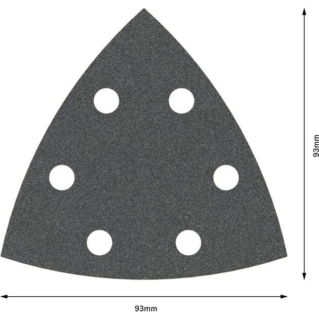 Bosch - Schleifpapier/Schleifvlies PRO F355 Schleifblatt, 93 2608605194 mm, G120, 5-tlg