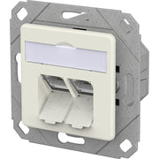 Metz Connect - Kommunikationsanschlussdose Kupfer RJ45 Anschlussdose IDC 130D381102-I reinweiß