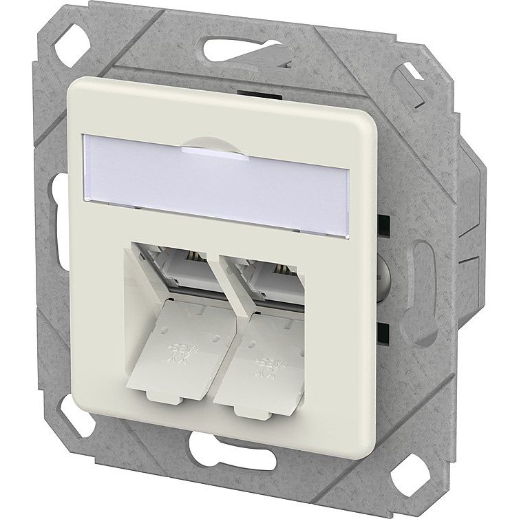 Metz Connect - Kommunikationsanschlussdose Kupfer RJ45 Anschlussdose IDC 130D381102-I reinweiß