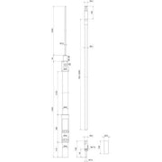 DEHN - Fangeinrichtung für Blitzschutz HVI light plus m.Stützrohr HVI LI PL L6M#819673 D40mm, L2600mm