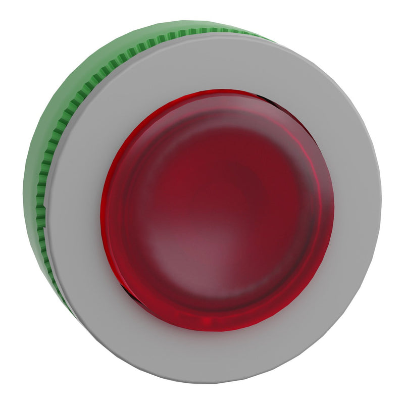 Schneider Electric - Frontelement für Drucktaster Leuchtdrucktaster ZB5FH43C0 rot, 30mm, in grau