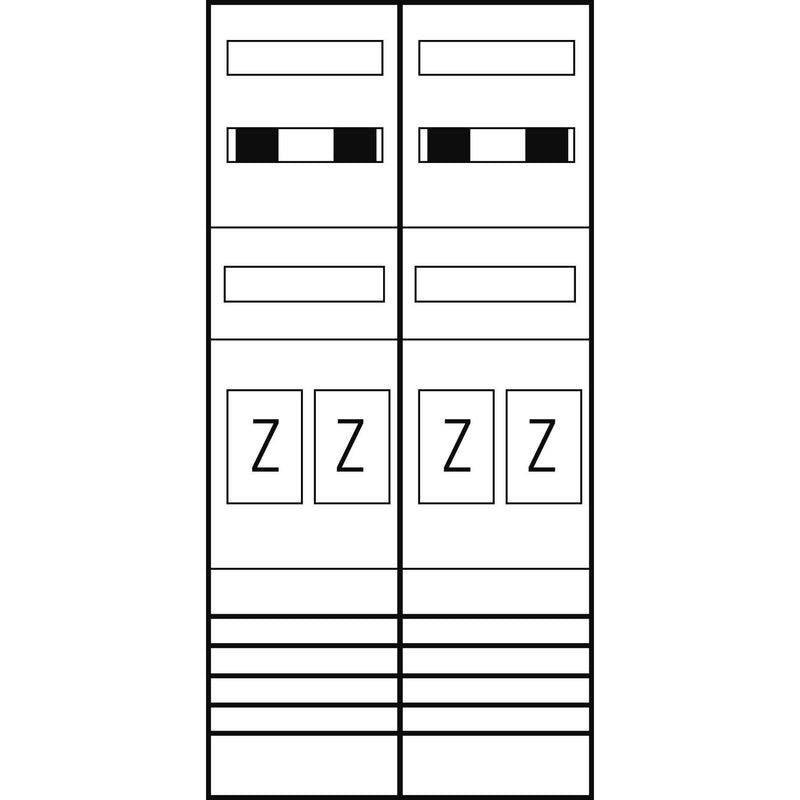 ABN - Zählerfeld Zählerplatz EZ27340 eHZ 4Z
