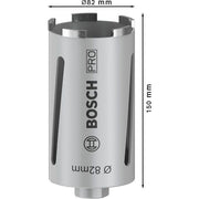 Bosch - Bohrkrone PRO Trockenbohrkrone, 82 x 2608587325 150 mm, G 1/2 Zoll