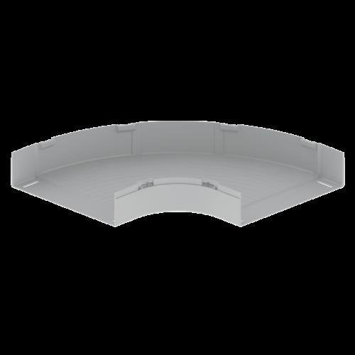 Unex - Bogen für Kabelrinne Flachbogen 90° grau 66430-48 100x400 U48X RAL7038