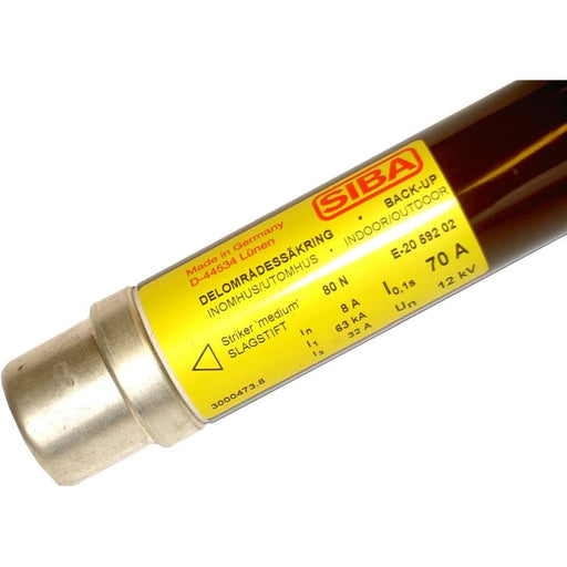 Siba - Mittel-/Hochspannungssicherung HH-Sicherungseinsatz 3000413.25 25A TB 6/12kV − 1 Stück by Siba
