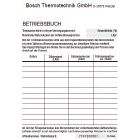 Bosch Thermotechnik - Zubehör/Ersatzteile für Zentralheizung Nachfüllanlage Betriebsbuch Doku VES_B vollentsalztesWasser