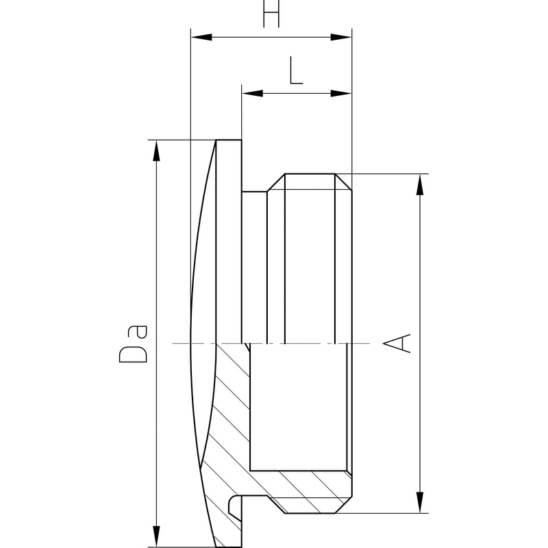 Jacob - Verschlussschraube MS-Verschlussschraube 10.62515 sechskant − 100 Stück