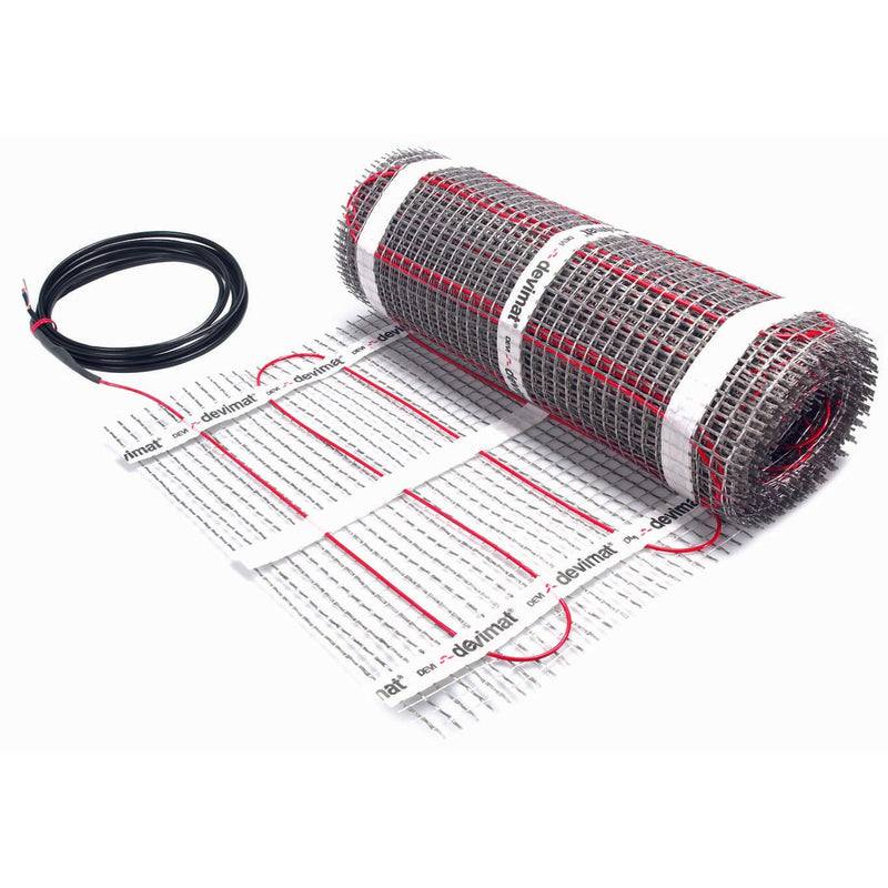 Danfoss - Elektrische Flächenheizung Dünnbettheizmatte DEVImat 200 0,5x2,9 selbstklebend