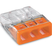 WAGO - Steckklemme Verbindungsdosenklemme 2273-203 3x 0.5-2.5 orange − 100 Stück