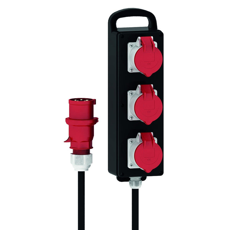 Bals Elektrotech - CEE-Steckdosen-Kombination (IEC 60309) Vollgummi-Blockverteiler 53525