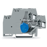 WAGO - Bauelement-Reihenklemme Bauelementklemme 280-504/281-586 Abschlussplatte,grau − 50 Stück