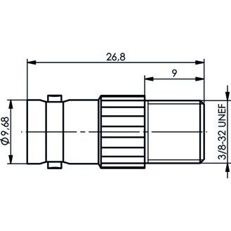 Telegärtner - Koax-Kupplung Adapter BNC-F (F-F) 100023640 − 5 Stück