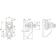 DEHN - Leitungshalter für Blitzschutz Flachband-Rundltg.-Halter FRH116.10 WA11 B7 CU Cu