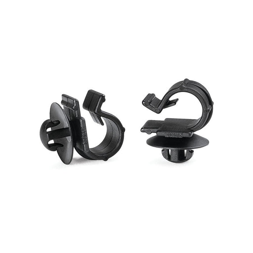 HellermannTyton - Befestigungsschelle für Kabel/Rohre Befestigungsclip KSFT6.5OC7-9-PA66-BK m.Spreizanker − 2500 Stück