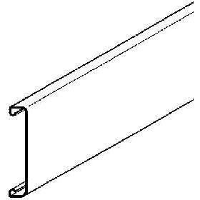 Niedax - Oberteil für Leitungsführungskanal Leitungskanal-Deckel LD 200 E3 U − 2 Meter