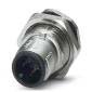 Phoenix Contact - Rundsteckverbinder, feldkonfektionierbar (Industriesteckverbinder) Wanddurchführung SACC-DSI-M12#1441765 − 20 Stück