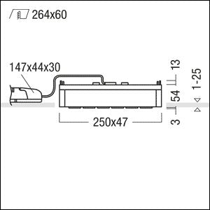Zumtobel Group - Decken - /Wandleuchte LED - Einbauleuchte SUI DSG6 #60211011 4000K