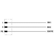 Phoenix Contact - Rundsteckverbinder, feldkonfektionierbar (Industriesteckverbinder) Einbausteckverbinder SACC-E-M12M #1411655 3-polig M16 x 15
