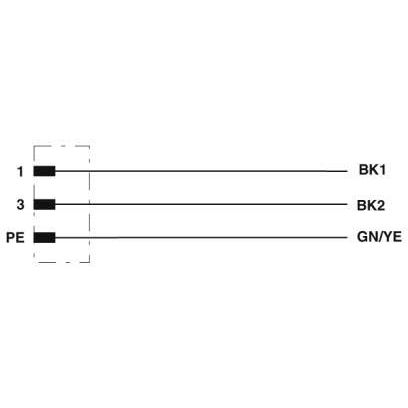 Phoenix Contact - Rundsteckverbinder, feldkonfektionierbar (Industriesteckverbinder) Einbausteckverbinder SACC-E-M12M #1411655 3-polig M16 x 15