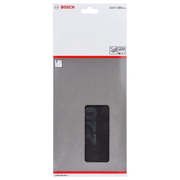 Bosch - Schleifgitter Schleifgitter, 115 x 280 2608608N30 mm, K220, 5er-Pack