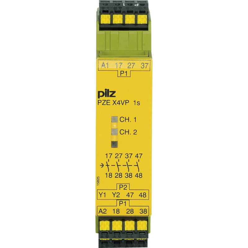 Pilz - Gerät zur Überwachung von sicherheitsgerichteten Stromkreisen Kontakterweiterungsblock PZE X4VP C 1 #787581 24VDC 4n/o fix
