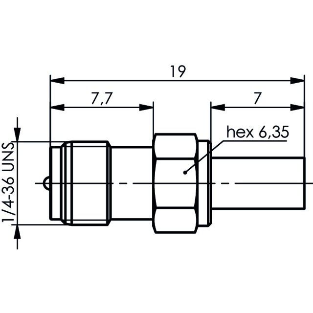 Telegärtner - Koax-Steckverbinder R-SMA-Kabelbuchse Reverse 100024761 AU, G1 (RG58C/U) − 5 Stück